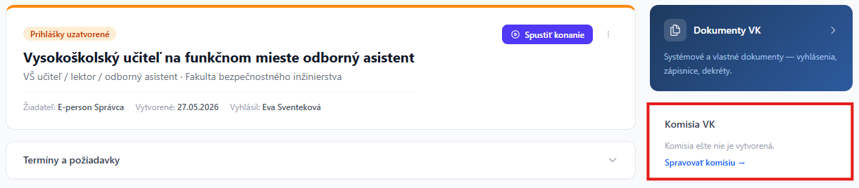 Sprava komisie